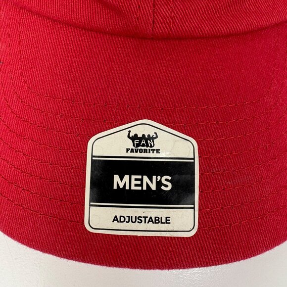 Fan Favorite St. Louis Cardinals Mens Red Adjustable Baseball Cap Strapback - Picture 6 of 9